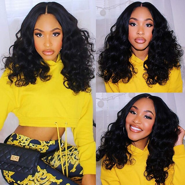 

Body Wave Human Hair Lace Front Wigs 13x4 Remy Human Hair Wigs Brazilian Natural Hairline Pre Plucked 150% Density Lace Frontal Wig with Baby Hair for Black Women