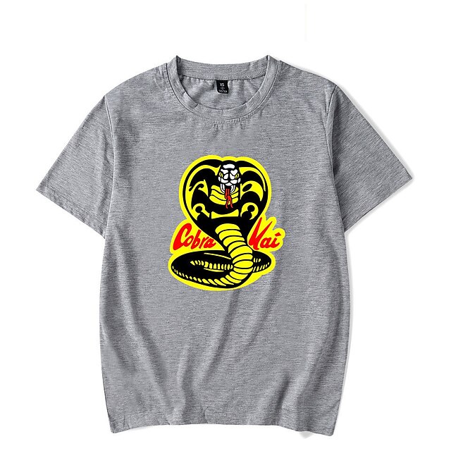 Toys & Hobbies Cosplay & Costumes | Inspired by Cobra Kai Karate Kid T-shirt Anime 100% Polyester Anime Harajuku Graphic Kawaii 