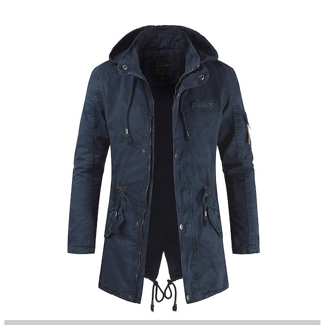 Mens Clothing Mens Outerwear | Mens Jacket Street Daily Outdoor Winter Coat Coats / Jackets Fashion Casual Daily Jacket Long Sle