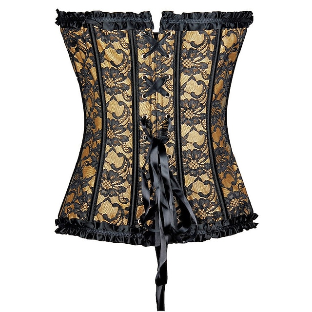 Womens Plus Size Corsets Halloween Country Bavarian Overbust Corset Tummy Control Push Up 1655