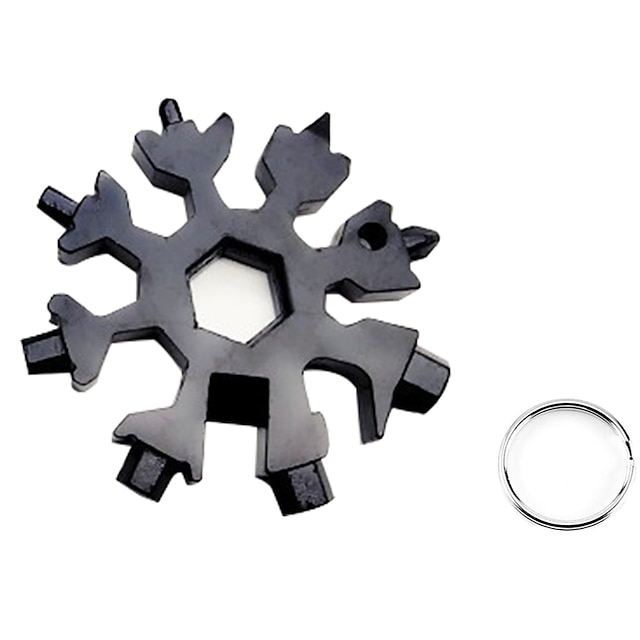 18in1 Snowflake Multi Tool Xmas Stainless Steel Snowflake Bottle