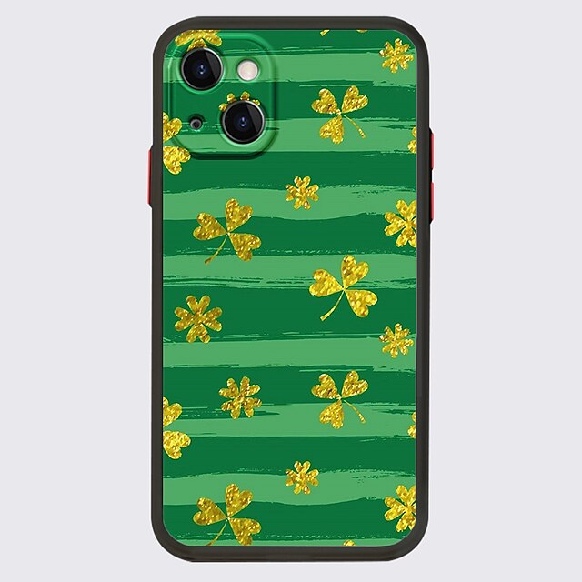  St. Patrick's Day telefoon Geval Voor Apple iPhone 13 12 Pro Max 11 SE 2020 X XR XS Max 8 7 Uniek ontwerp Beschermende hoes Schokbestendig Stofbestendig Achterkant TPU