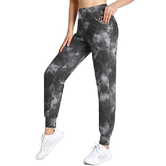 Hessimy Womens Athletic Yoga Lounge Pants Waist Active Joggers Sweatpants with Pockets