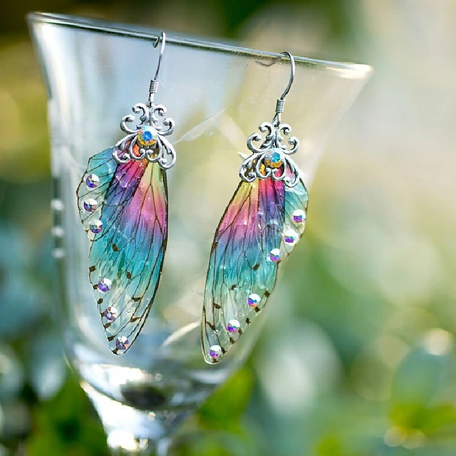 Women's Earrings Chic & Modern Street Fashion Charm Transparent Insect Wings Drop Earrings / Spring / Summer / Fall / Winter 5