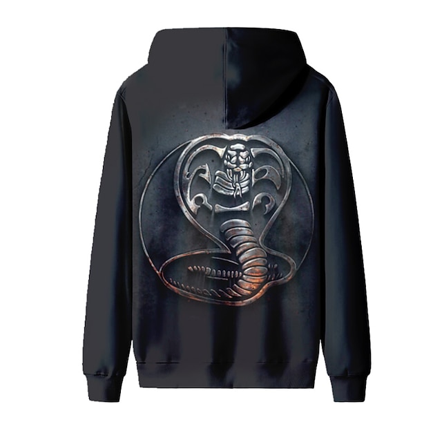 Baby & Kids Boys Clothing | Kids Unisex Hoodie Long Sleeve Black 3D Print Animal Daily Indoor Active Daily 3-12 Years - AL64848