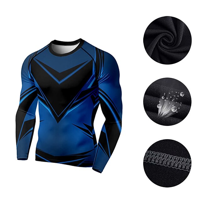 Sports & Outdoors Running, Jogging & Walking | 21Grams® Mens 2 Piece Activewear Set Compression Suit Athletic Athleisure 2pcs Wi