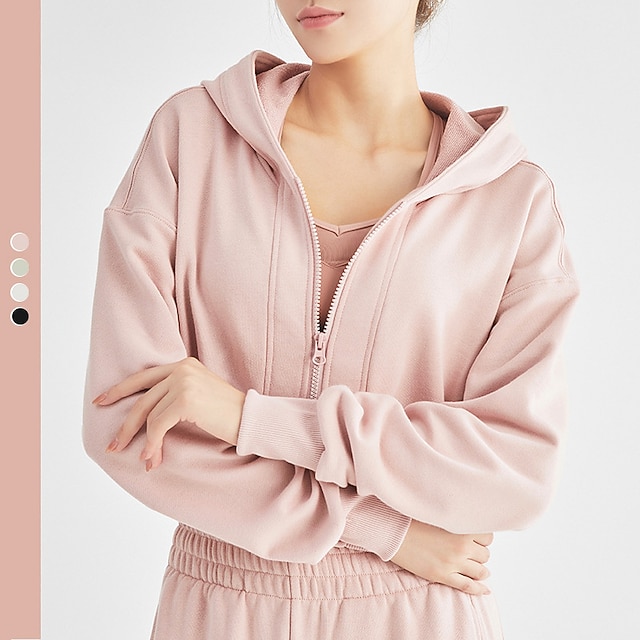 Mujer Manga Larga Chaqueta para correr Camiseta Cima Deportivo Invierno  Algodón Transpirable Dispersor de humedad Suave Aptitud física Corriendo  Paseo Correr Ejercicio Ropa de deporte Color sólido 9005357 2022 – $53.99