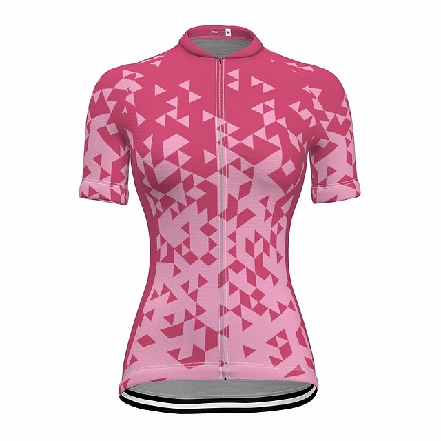 

21Grams Women's Short Sleeve Cycling Jersey Summer Spandex Pink Bike Top Mountain Bike MTB Road Bike Cycling Quick Dry Moisture Wicking Sports Clothing Apparel / Stretchy / Athleisure