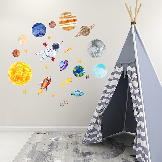 Home & Garden Home Decor | Stars Cartoon Wall Stickers Bedroom Kids Room & Kindergarten Removable PVC Home Decoration Wall Decal