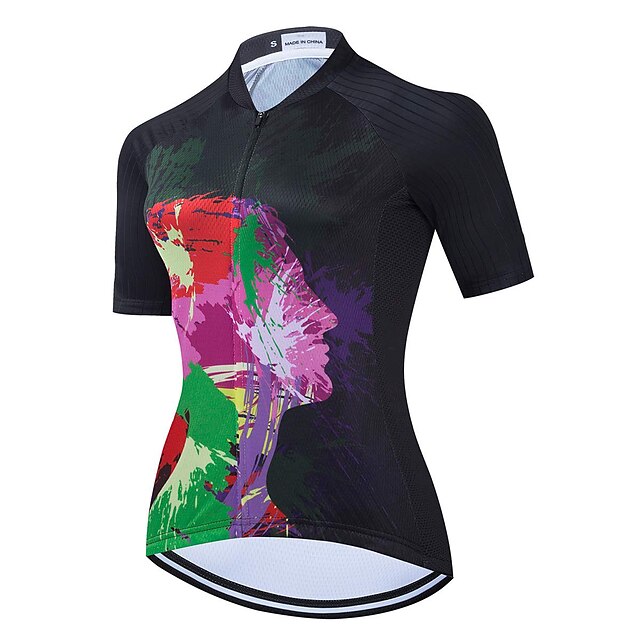 Sports & Outdoors Cycling | 21Grams Womens Short Sleeve Cycling Jersey Bike Top with 3 Rear Pockets Mountain Bike MTB Road Bike 