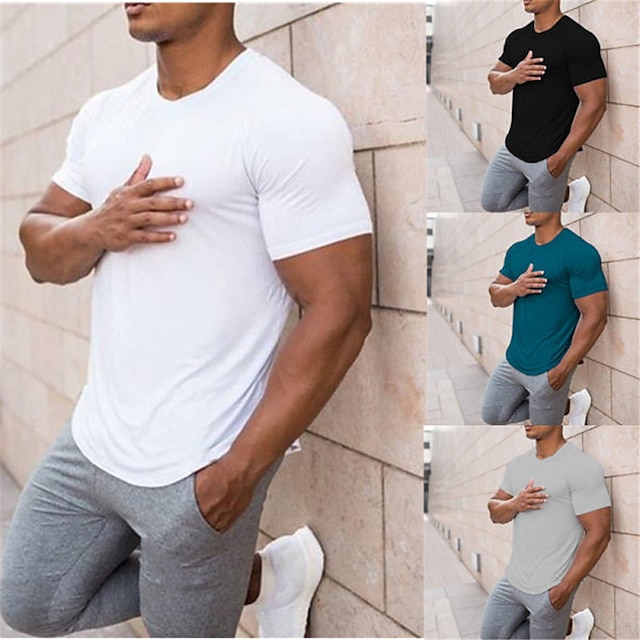  Pánské Tričko Cool košile Bez vzoru Tričkový Tisk Ležérní Dovolená Krátký rukáv Oblečení Sportovní Módní Designové Lehký