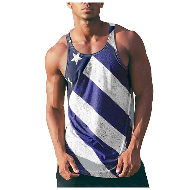 Sports & Outdoors Running, Jogging & Walking | Mens Sleeveless Running Tank Top Tee Tshirt Top Athletic Athleisure Summer Spande