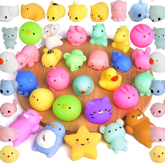  10 adet 20 adet 30 adet dekompresyon tutam seti yumuşacık oyuncaklar anti stres topu sıkmak parti stres giderici doğum günü oyuncakları