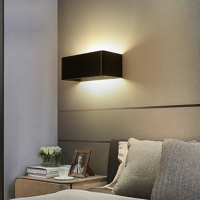  lightinthebox תאורת קיר מקורה מודרנית led חדר שינה מנורות קיר מתכת 220-240v 10 w
