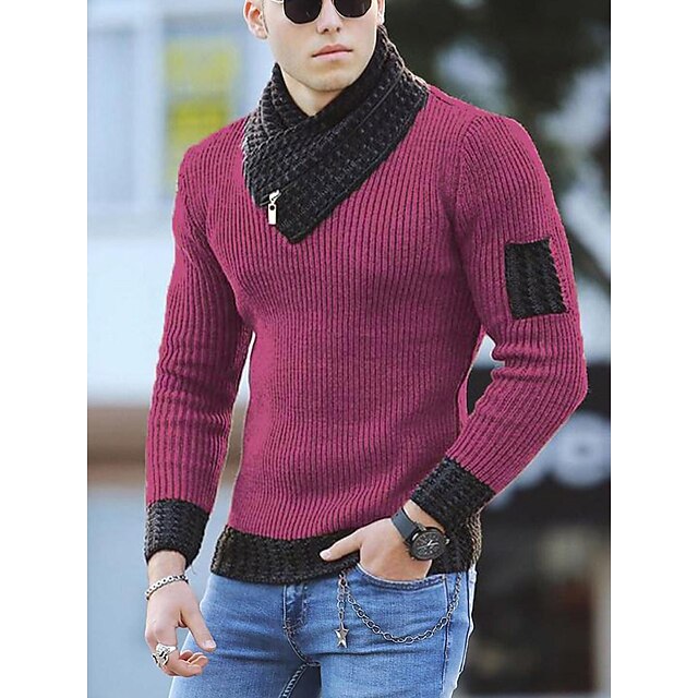 Pulóver Para Hombre Ropa De Marca 2019 Otoño Invierno Lana Slim Fit