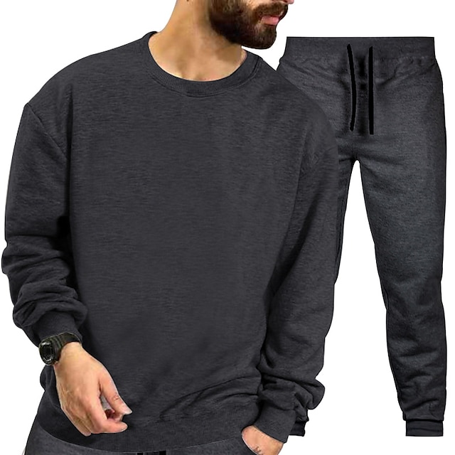 Sports & Outdoors Running, Jogging & Walking | Mens 2 Piece Quarter Zip Tracksuit Sweatsuit Casual Athleisure Winter Long Sleeve