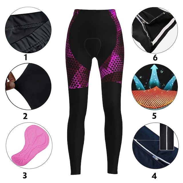 Women's Cycling Tights Bike Pants Tights Mountain Bike MTB Road Bike
