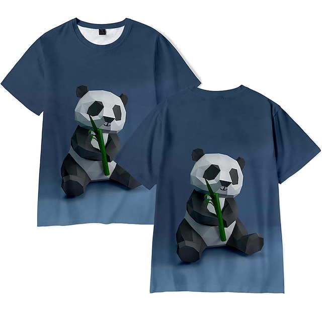 Toys & Hobbies Cosplay & Costumes | Inspired by Panda Bing Dwen Dwen T-shirt Anime 100% Polyester Anime Harajuku Graphic Kawaii 