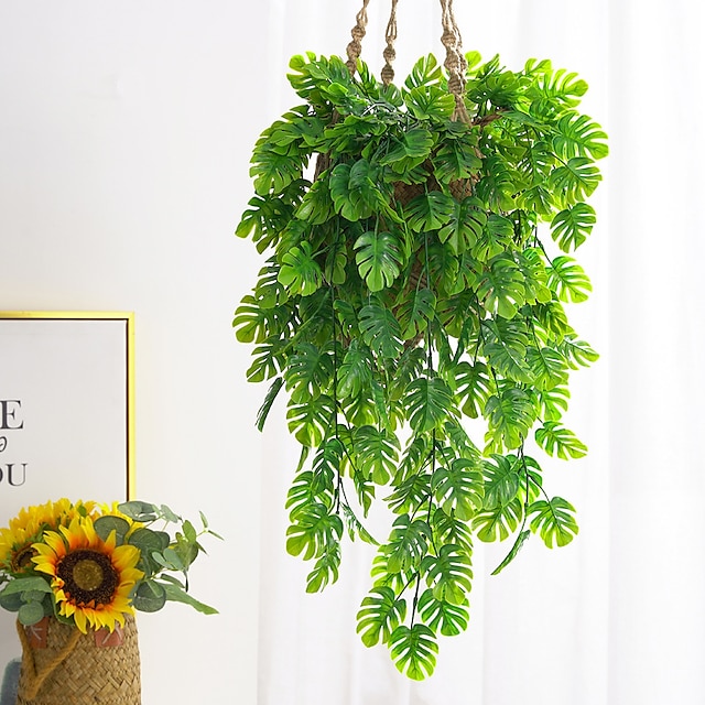 Willow Hanging Leaves Vines Fake Artificial Wall Mounted Plant Wedding Decor ONE 