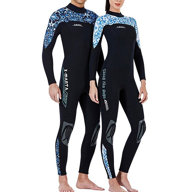 

Women's Full Wetsuit 3mm SCR Neoprene Diving Suit Thermal Warm Quick Dry High Elasticity Long Sleeve Back Zip - Swimming Diving Surfing Scuba Patchwork Autumn / Fall Spring Summer