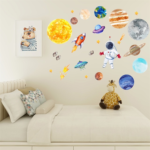 Home & Garden Home Decor | Stars Cartoon Wall Stickers Bedroom Kids Room & Kindergarten Removable PVC Home Decoration Wall Decal