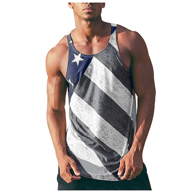 Sports & Outdoors Running, Jogging & Walking | Mens Sleeveless Running Tank Top Tee Tshirt Top Athletic Athleisure Summer Spande