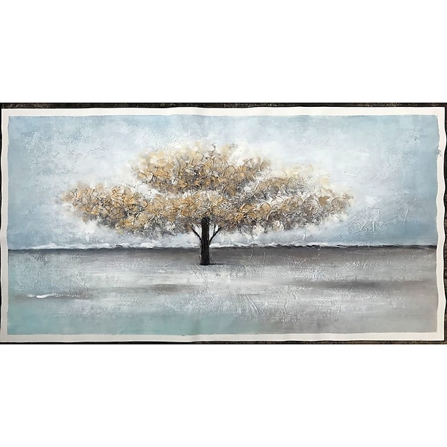 Home & Garden Wall Art | Mintura Handmade Oil Painting On Canvas Wall Art Decoration Modern Abstract Tree Picture For Home Decor