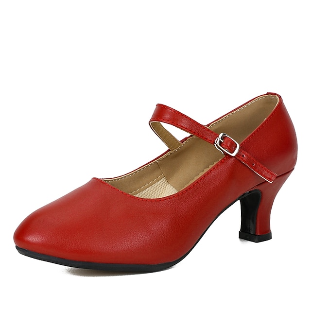  Női Báli Modern cipő Teljesítmény Szandál Magassarkúk Csat Fűző Szőrme Kubai sarok Fém csat Elefántcsontszín Burgundi vörös Fekete