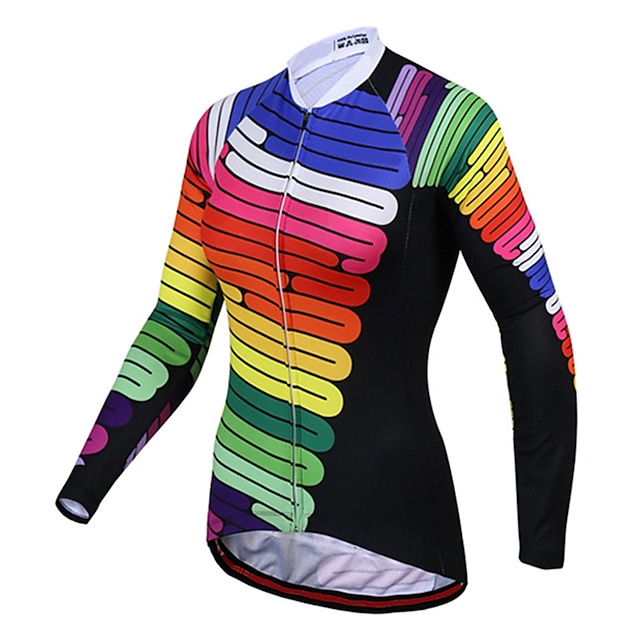 

21Grams Women's Long Sleeve Cycling Jersey Spandex Black Bike Top Mountain Bike MTB Road Bike Cycling Quick Dry Moisture Wicking Sports Clothing Apparel / Stretchy / Athleisure