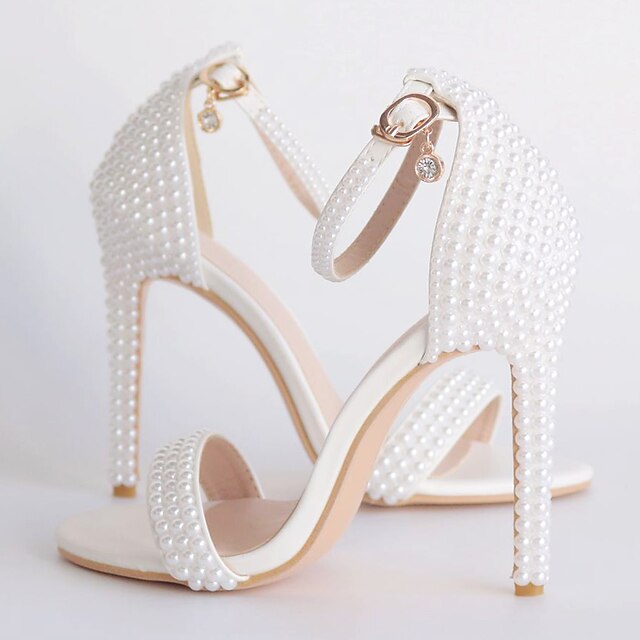 boda, halloween sandalias de novia accesorios de vestido de fiesta encaje rosa con cuentas sandalias de boda sandalias de playa Zapatos Zapatos para mujer Sandalias Sandalias abiertas 