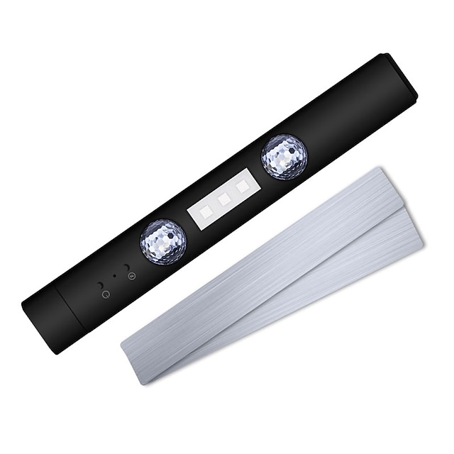  LED-Auto-Fußlicht mit USB-RGB-Atmosphäre, drahtlose Fernbedienung, 5 Modi, dekorative Innenbeleuchtung für Zuhause, USB-wiederaufladbares DJ-Musiklicht