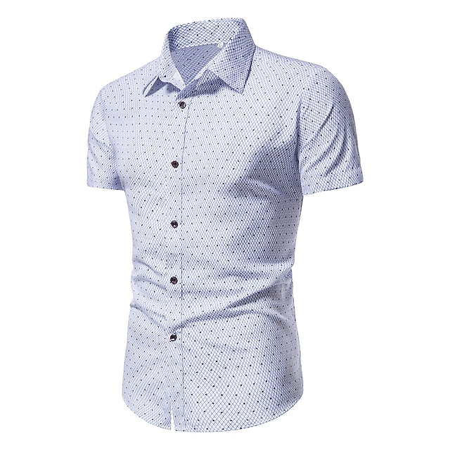 Men's Dress Shirt Button Up Shirt Collared Shirt Wine White Navy Blue ...