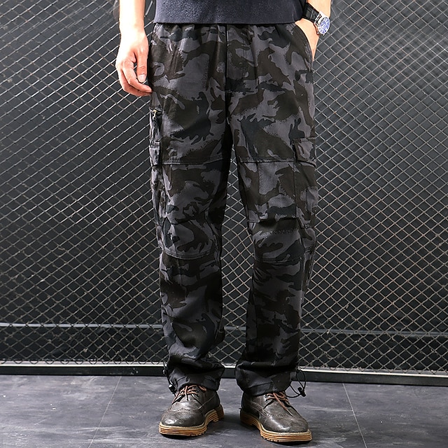  Homme Pantalon cargo Pantalon Randonnée Militaire Extérieur Ripstop Respirable Séchage rapide Poche zippée Pantalons / Surpantalons Bas Vert militaire Armée jaune Coton Chasse Pêche Escalade M L XL