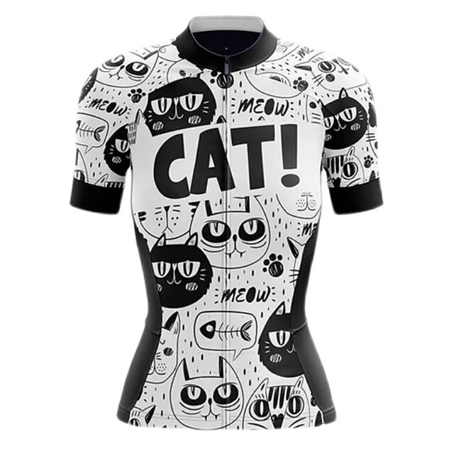 Sports & Outdoors Cycling | 21Grams® Womens Short Sleeve Cycling Jersey Cat Bike Top Mountain Bike MTB Road Bike Cycling Spandex