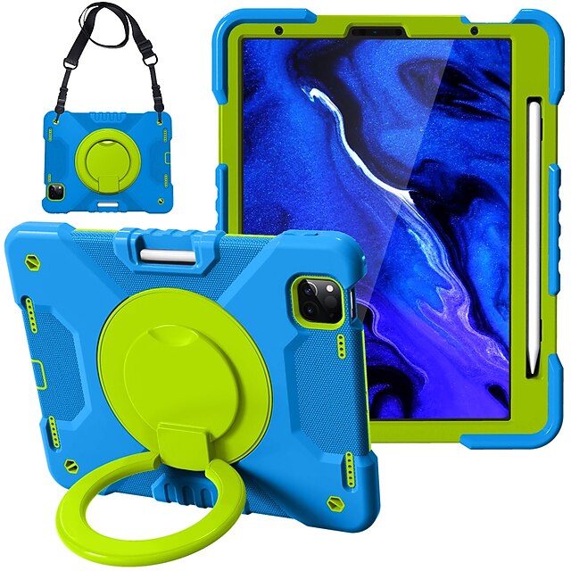 

Tablet Case Cover For Apple iPad 10.2'' 9th 8th 7th iPad Air 4th iPad Pro 12.9'' 5th iPad mini 6th Shockproof Dustproof Cartoon Silica Gel PC