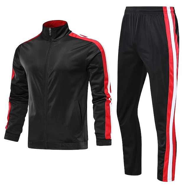 Sports & Outdoors Running, Jogging & Walking | Unisex 2 Piece Full Zip Tracksuit Sweatsuit Casual Athleisure 2pcs Long Sleeve Th