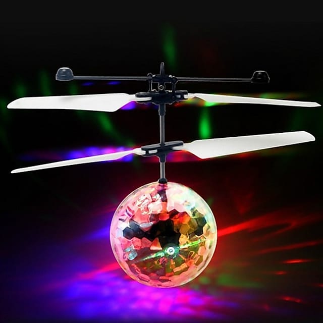  Gift Magic Flying Ball Toys - Infrared Induction RC Drone Disco Lights LED Rechargeable Indoor Outdoor Helicopter - Toys for Boys Girls Teens and Adultsfor Gift for Boy&Girls