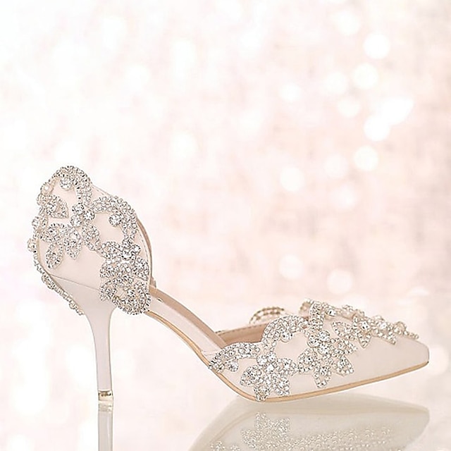 Women's Wedding Shoes Pumps Bling Bling Shoes Dress Shoes Sparkling ...