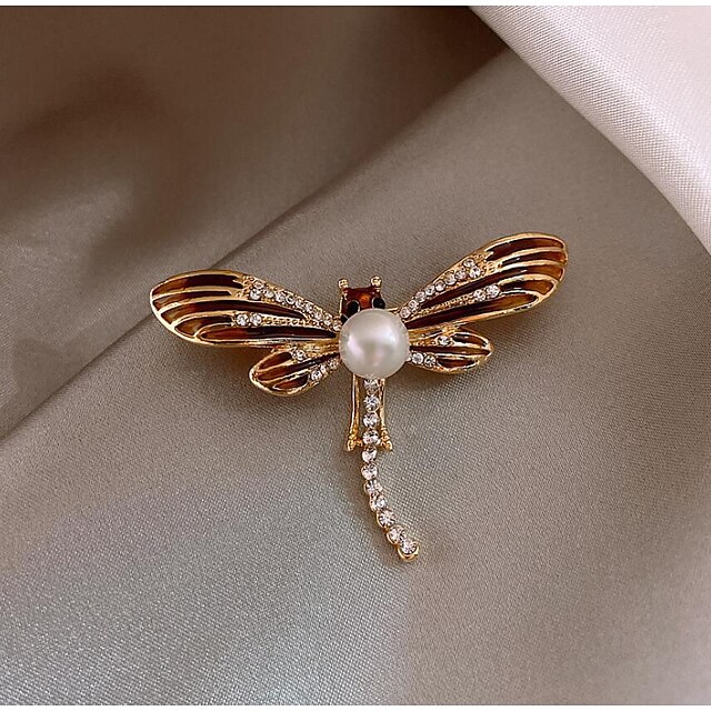 Shoes & Bags Fashion Accessories | Womens Brooches Classic Dragonfly Stylish Artistic Luxury Trendy Cute Brooch Jewelry Gold For