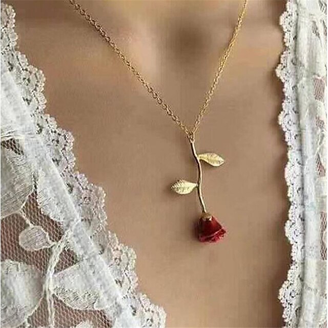  Women's necklace Outdoor Vintage Necklaces Rose