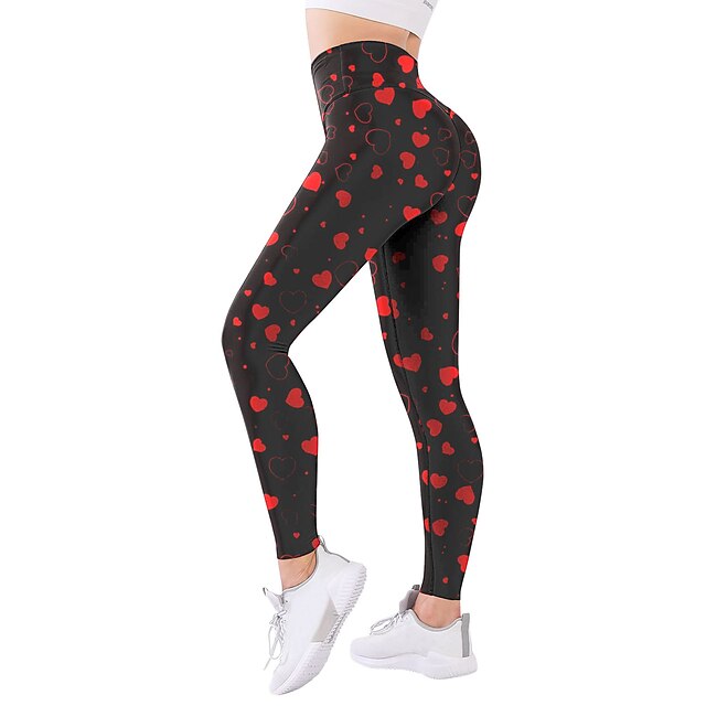 Black And Red Gym Leggings