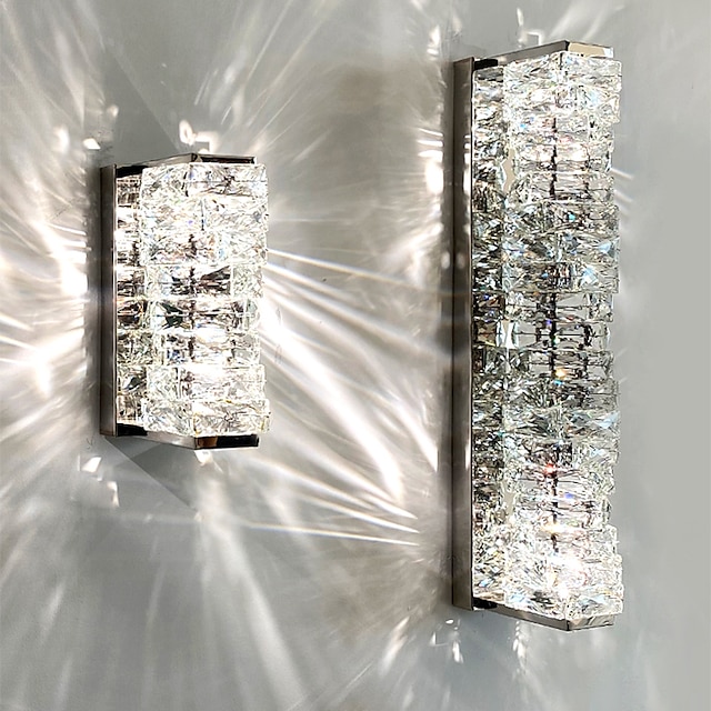  lightinthebox crystal led inomhus vägglampa vardagsrum stål vägglampor 220-240v