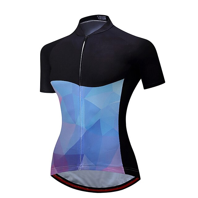 

21Grams Women's Short Sleeve Cycling Jersey Summer Spandex Black Bike Top Mountain Bike MTB Road Bike Cycling Quick Dry Moisture Wicking Sports Clothing Apparel / Stretchy / Athleisure
