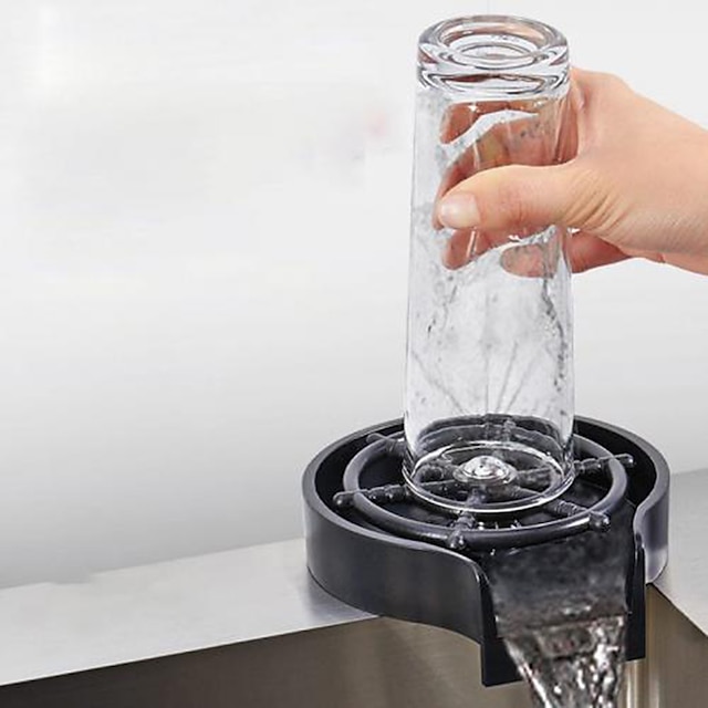  Automatische Tassenwaschmaschine Wasserhahn Glasspüler Küchenspüle Bar Glasspüler Kaffeekanne Waschtasse für Küchenbarzubehör