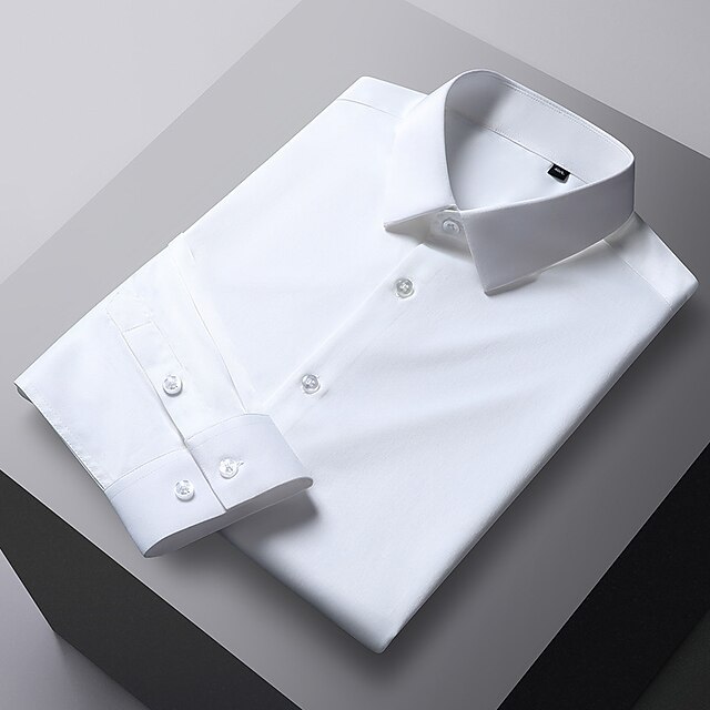 Keaac Mens Classic Casual Long Sleeve Cotton Dress Shirt Top Button Down 