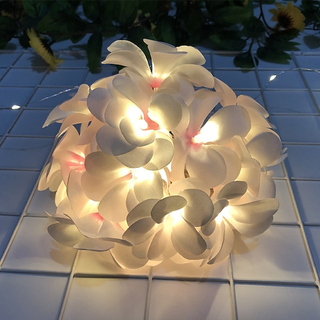  σχήμα λουλουδιού led νεράιδα φωτάκια κορδονιού 3m-20leds 1,5m-10leds γιρλάντα ελαφριά χριστουγεννιάτικη γαμήλια γιορτή κήπος διακόσμηση σπιτιού διακοπών