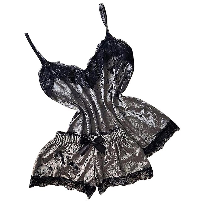  pijamas de mujer mujer normal sin espalda malla encaje género neutro cuerpos separados lencería sexy de encaje - spandex fecha día de san valentín sujetadores de color sólido& conjuntos de bragas