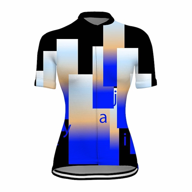 

21Grams Women's Short Sleeve Cycling Jersey Summer Spandex Blue Bike Top Mountain Bike MTB Road Bike Cycling Quick Dry Moisture Wicking Sports Clothing Apparel / Stretchy / Athleisure