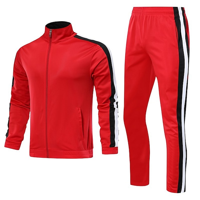 Sports & Outdoors Running, Jogging & Walking | Unisex 2 Piece Full Zip Tracksuit Sweatsuit Casual Athleisure 2pcs Long Sleeve Th