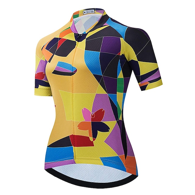 Sports & Outdoors Cycling | 21Grams Womens Short Sleeve Cycling Jersey Bike Top with 3 Rear Pockets Mountain Bike MTB Road Bike 